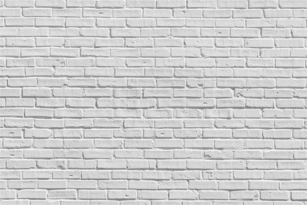 Fototapeta Ściana z cegieł jest pomalowana na biało