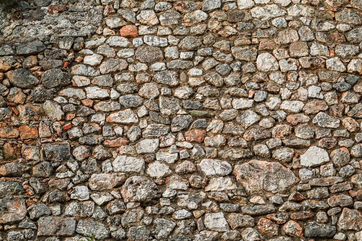 Fototapeta antyczny wielokolorowy kamienny mur