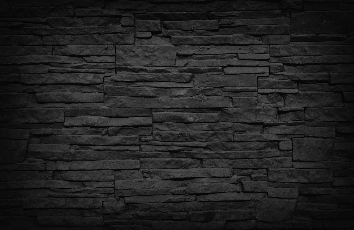 Fototapeta czarny kamienny mur