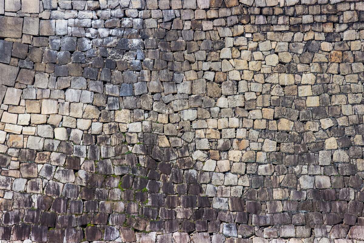 Fototapeta Średniowieczny mur wykonany ze starego kamienia