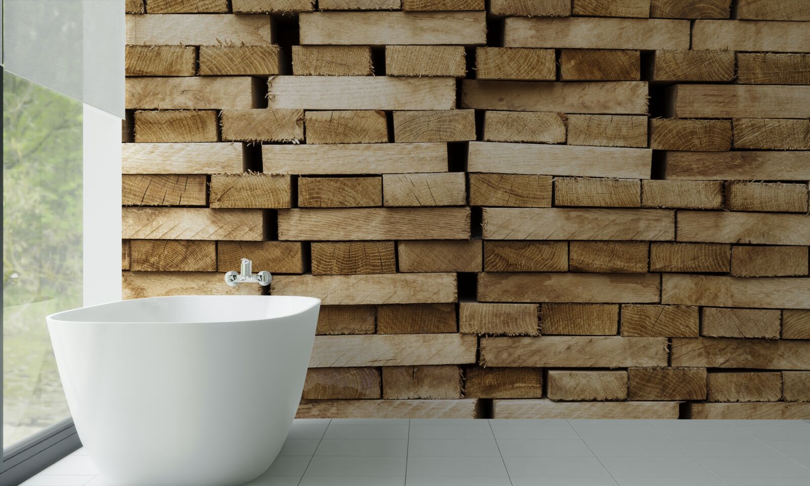 Fototapeta mur z kostki brukowej