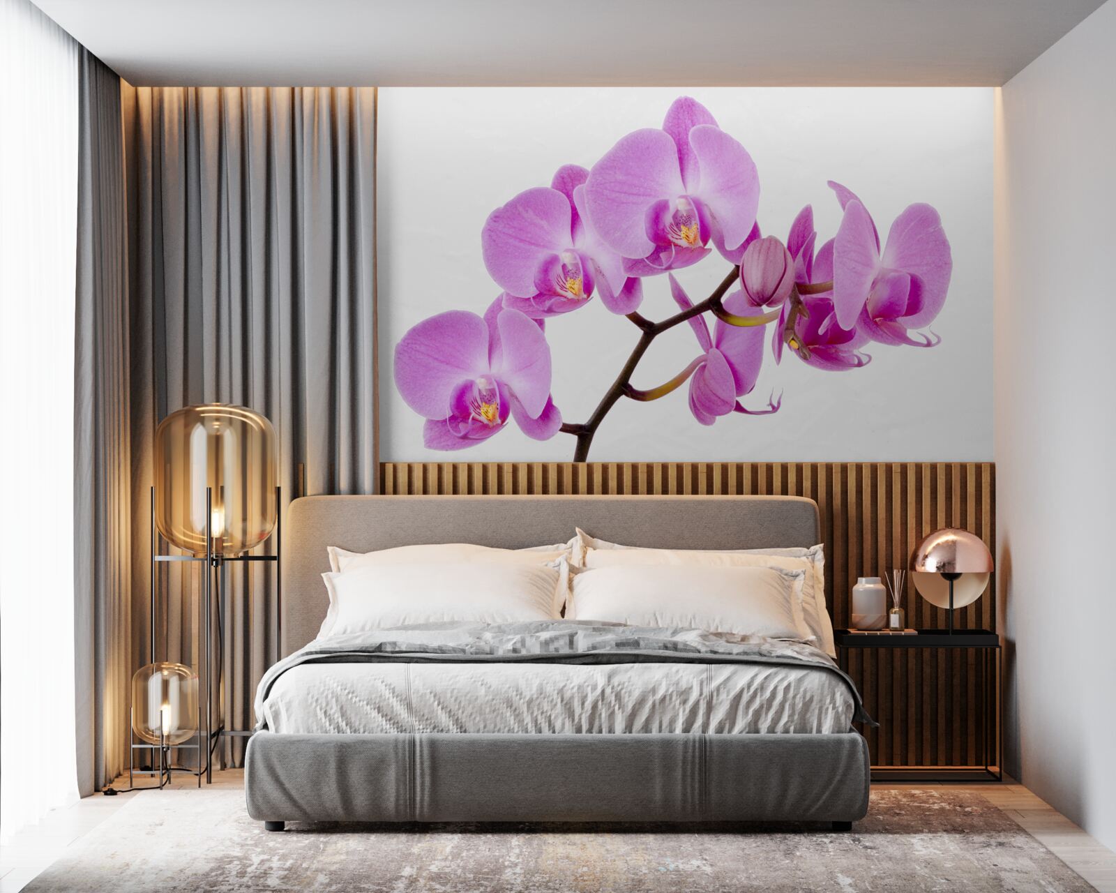 Fototapeta fioletowa orchidea afrodyty