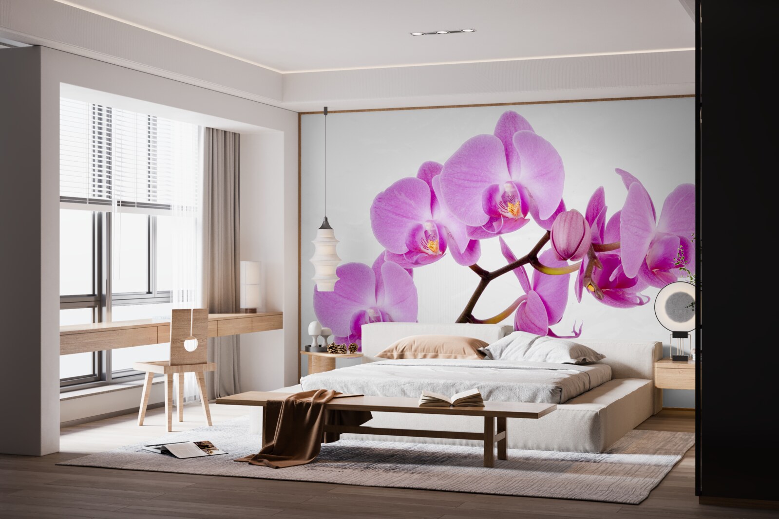 Fototapeta fioletowa orchidea afrodyty