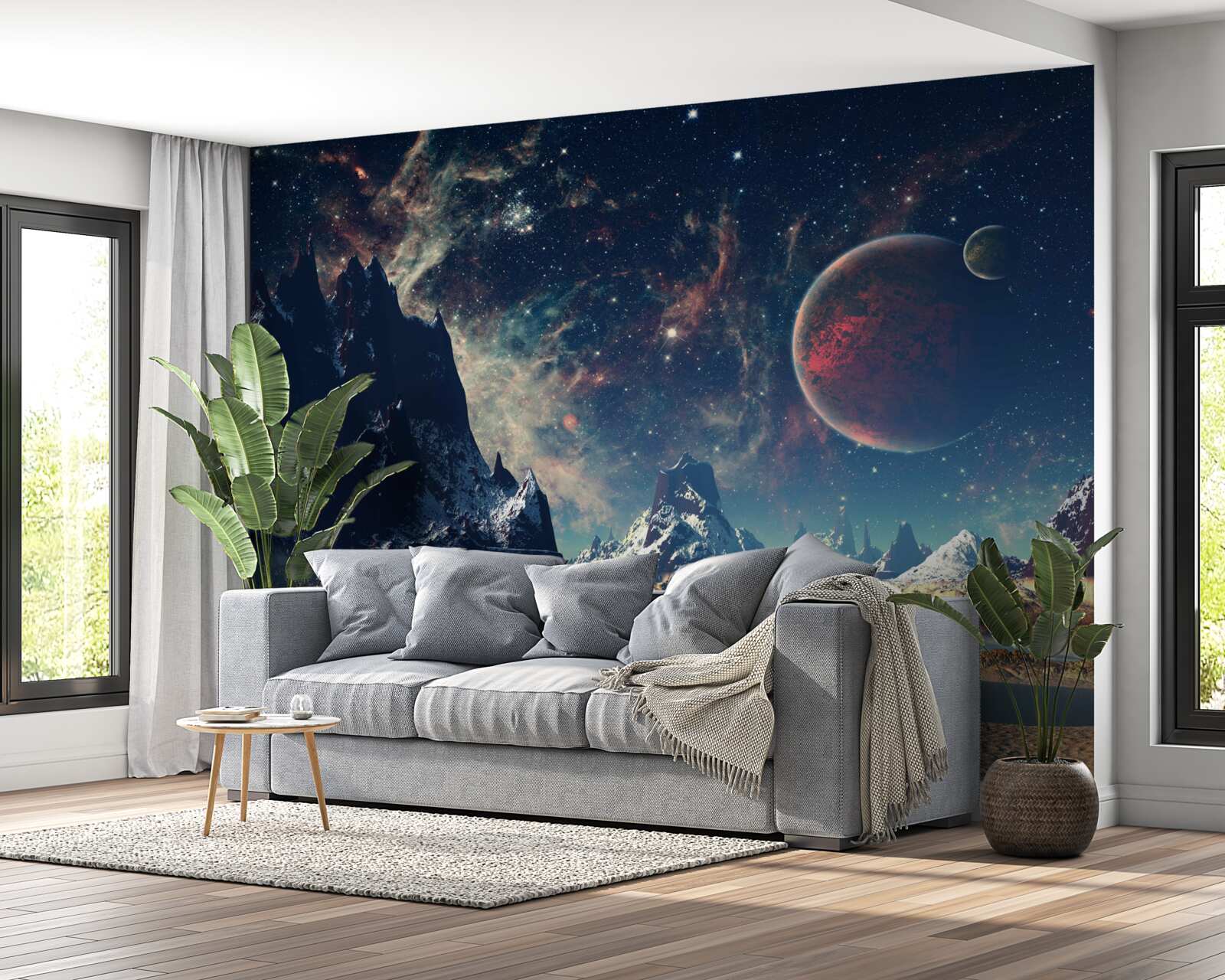 Fototapeta powierzchnia planety jest fantastyczna