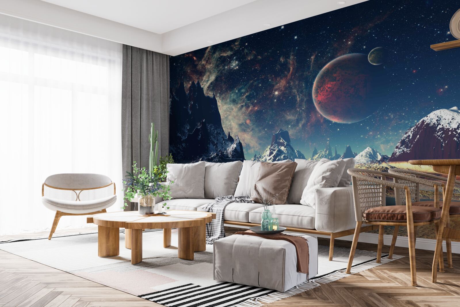 Fototapeta powierzchnia planety jest fantastyczna