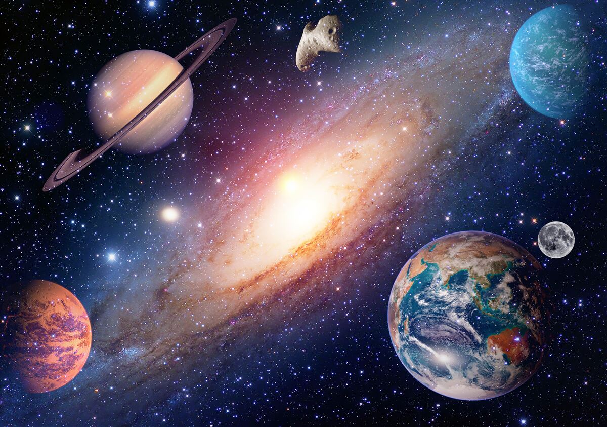 Fototapeta układ planetarny w galaktyce