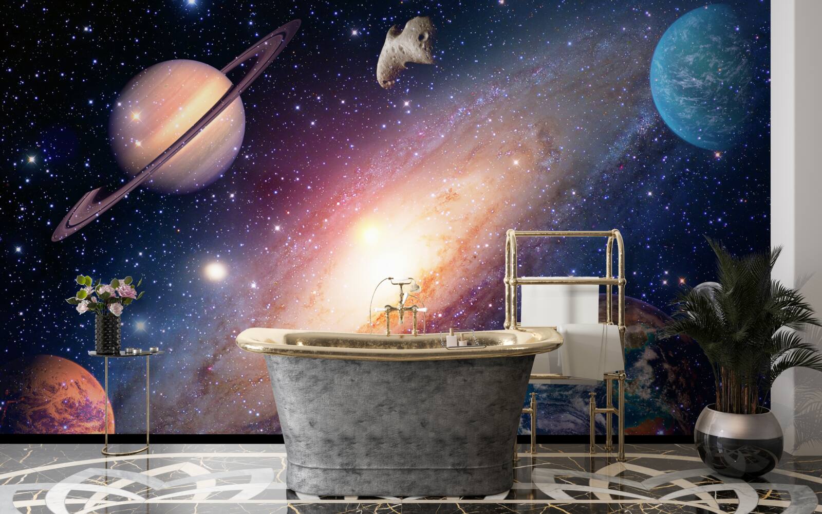 Fototapeta układ planetarny w galaktyce