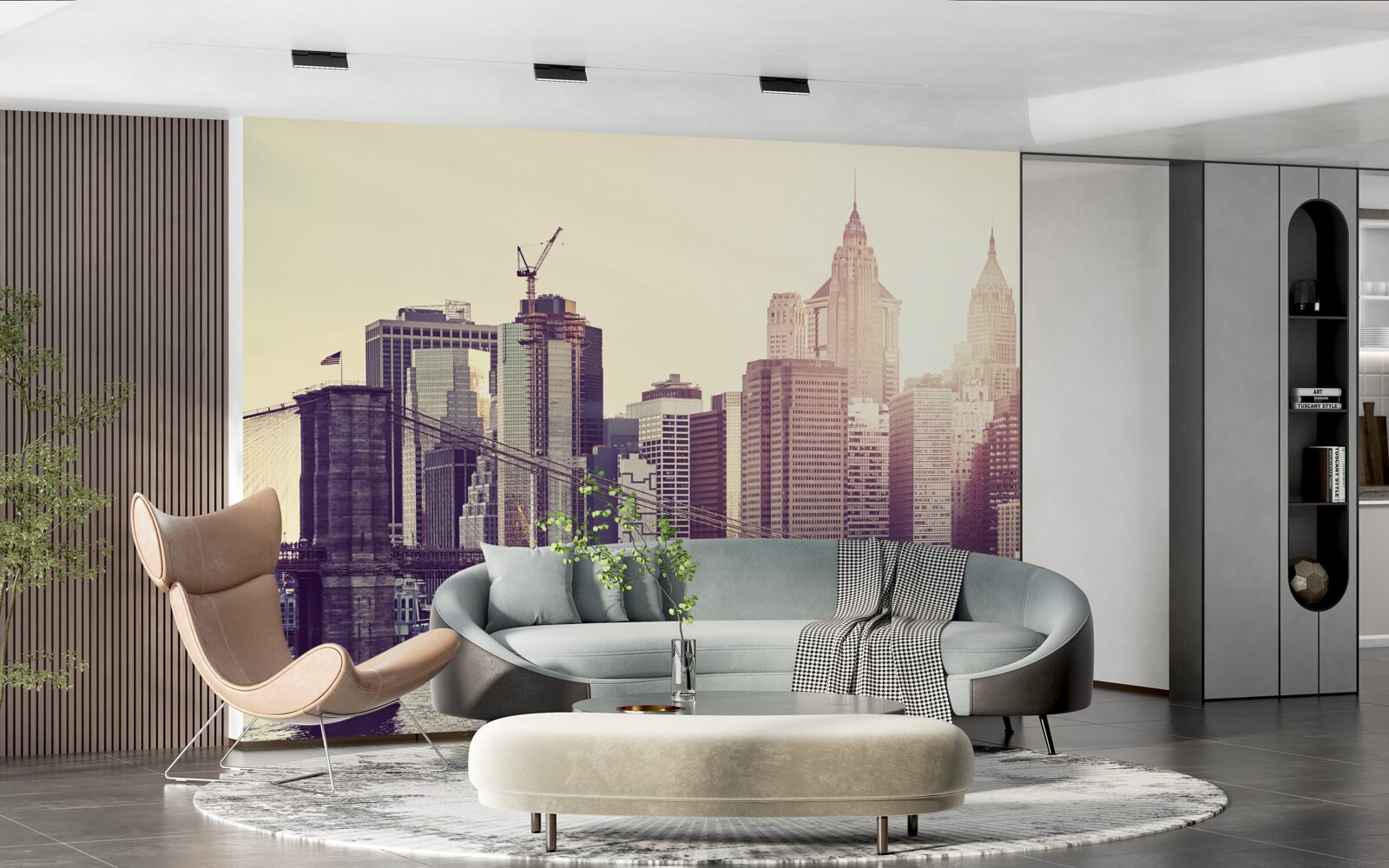 Fototapeta hipnotyzująca panorama manhattanu