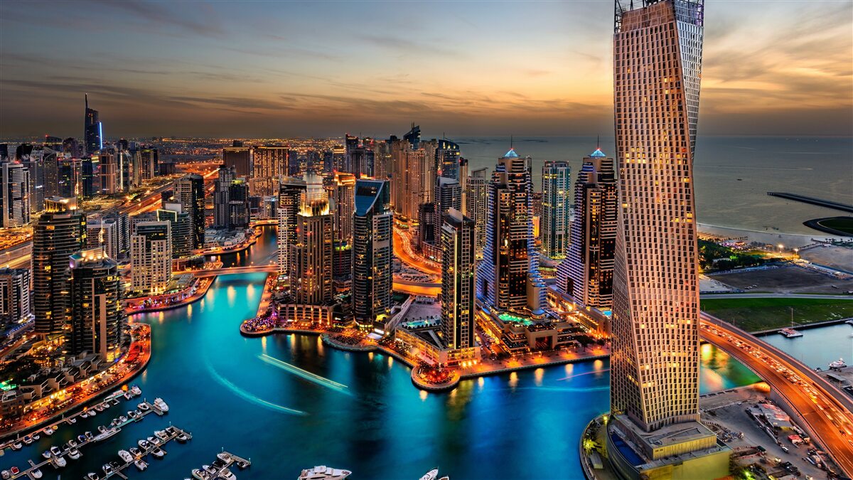 Fototapeta panorama miasta dubaju