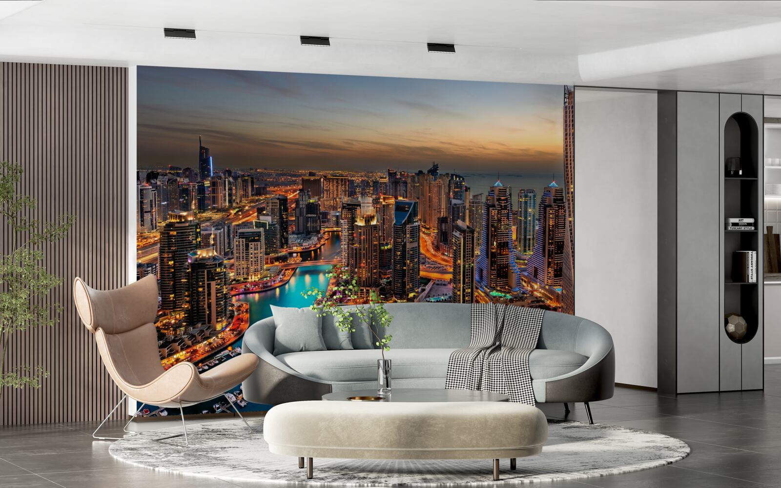 Fototapeta panorama miasta dubaju