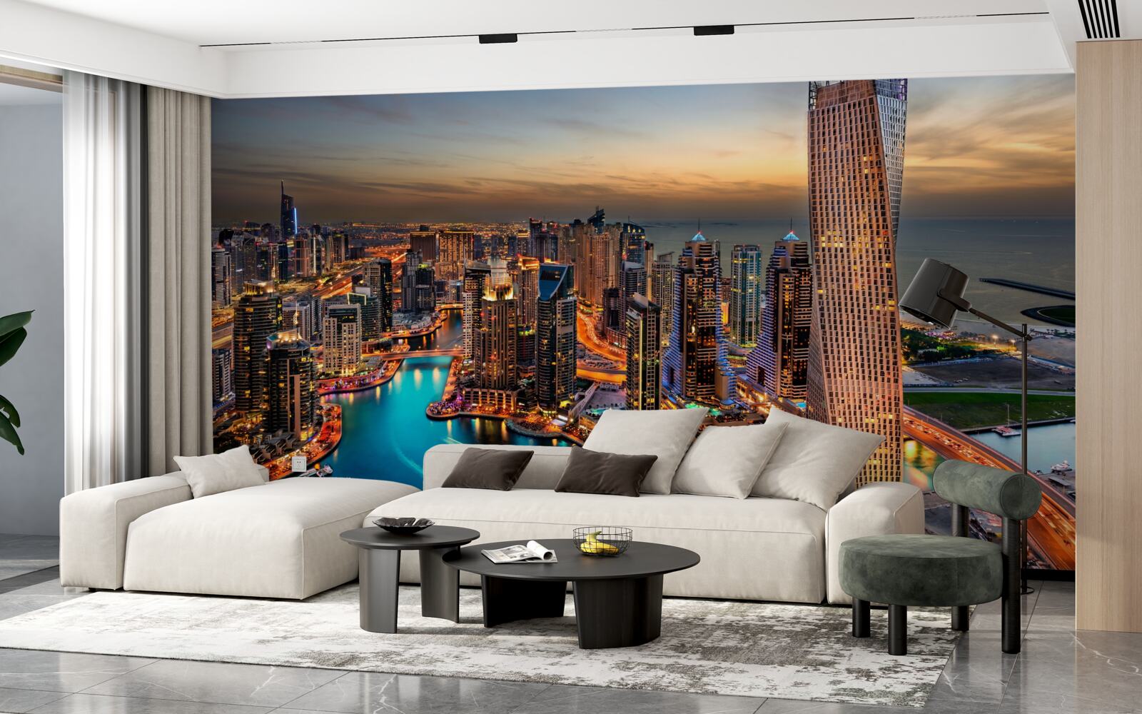 Fototapeta panorama miasta dubaju