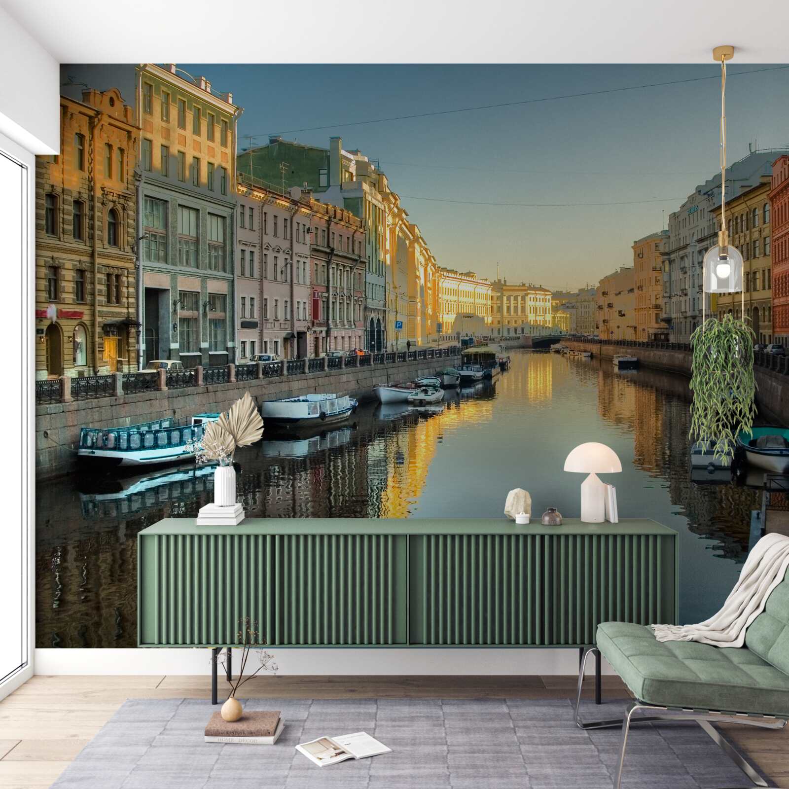 Fototapeta kanał sankt petersburga ma wspaniałe piękno