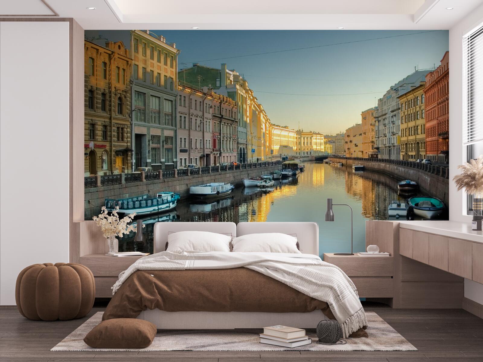 Fototapeta kanał sankt petersburga ma wspaniałe piękno