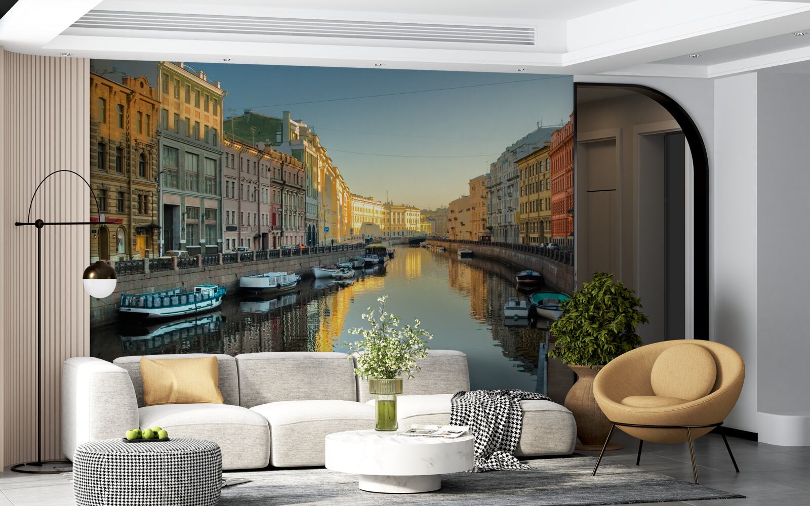 Fototapeta kanał sankt petersburga ma wspaniałe piękno