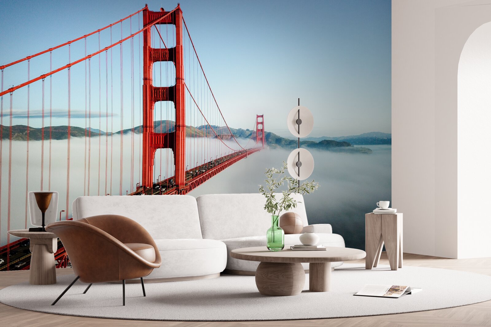 Fototapeta mgła spowija most golden gate