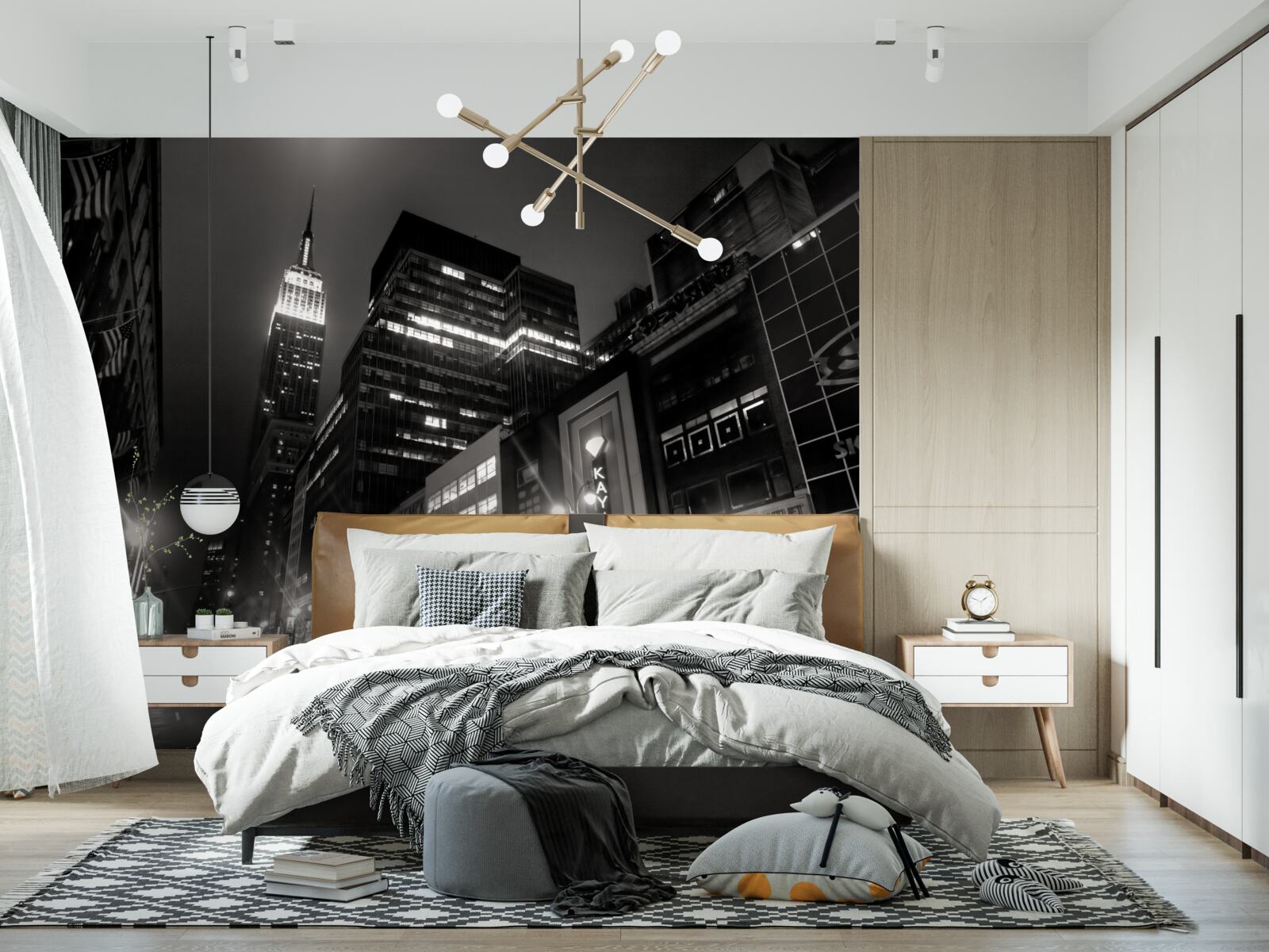 Fototapeta megapolis avenue w nocy