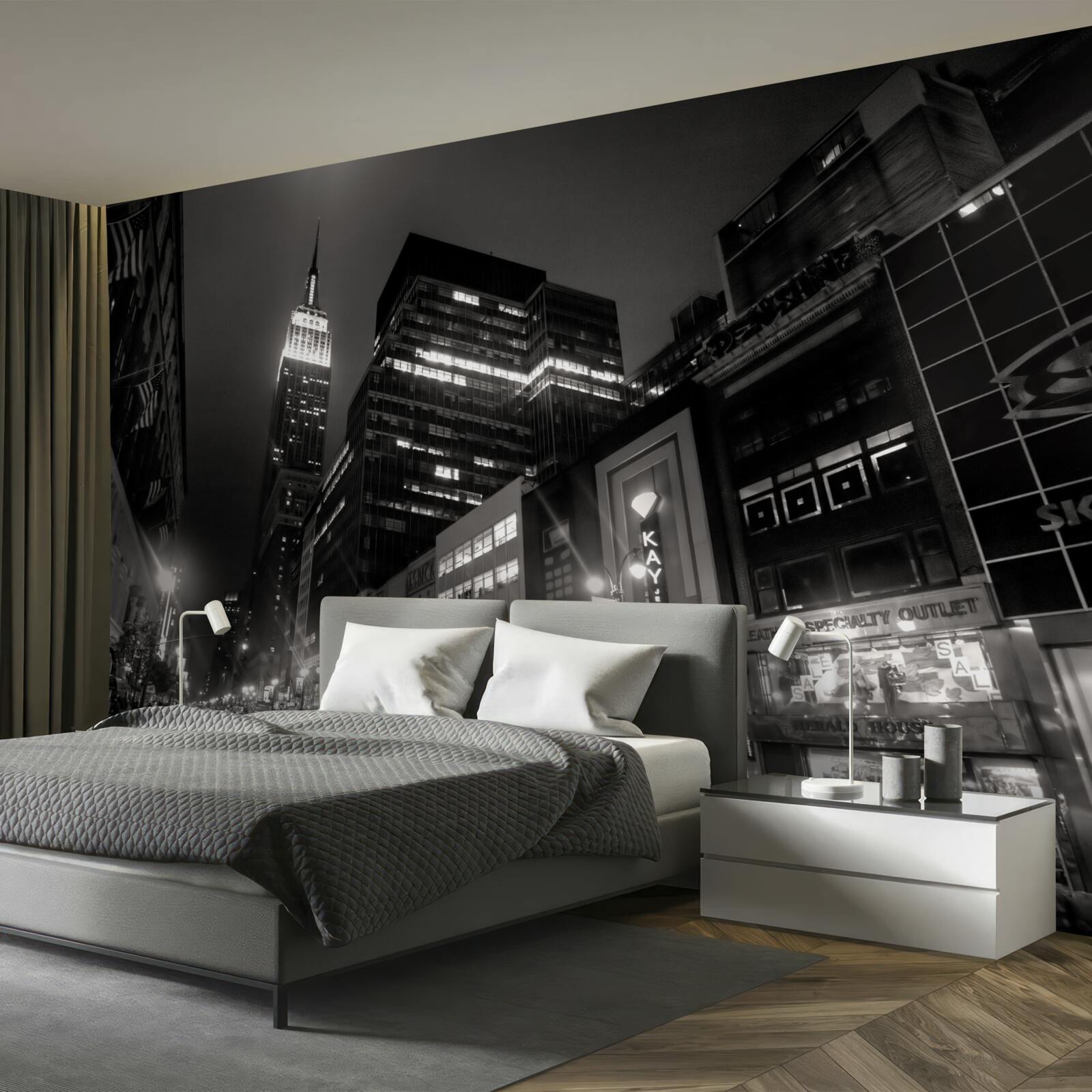 Fototapeta megapolis avenue w nocy