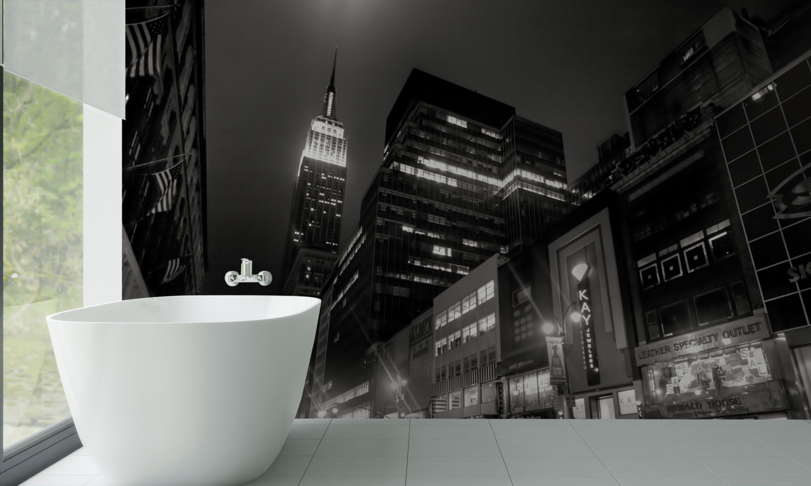 Fototapeta megapolis avenue w nocy