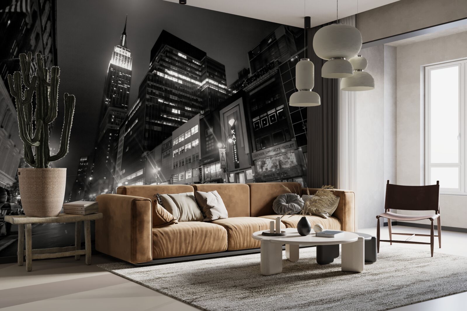 Fototapeta megapolis avenue w nocy
