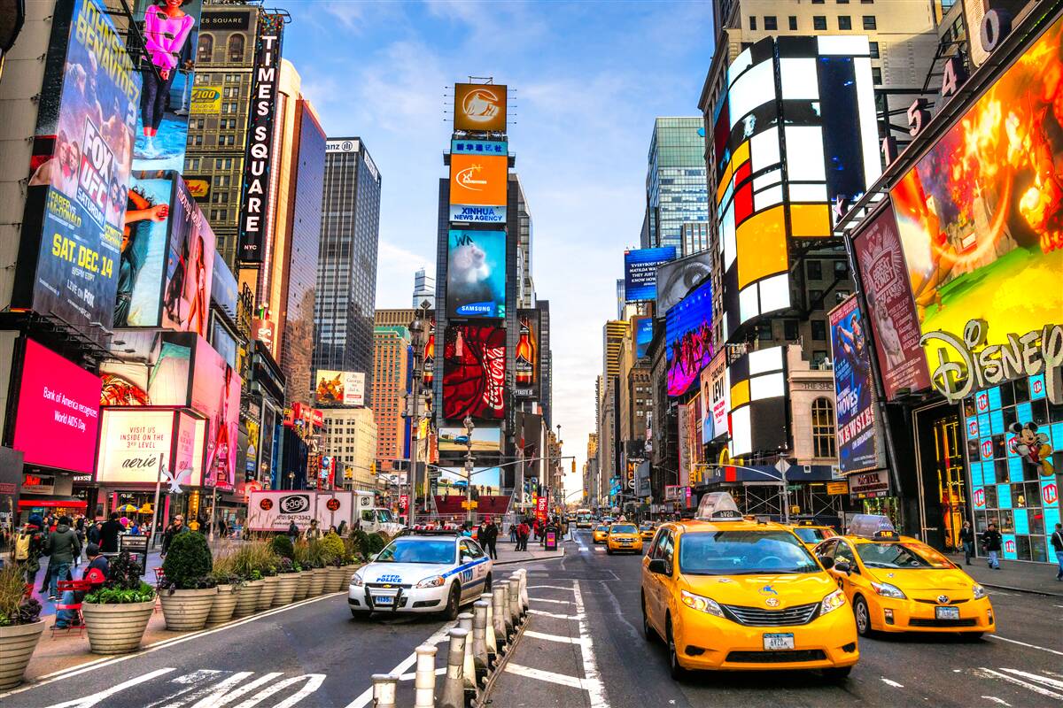 Fototapeta aktywna ulica times square