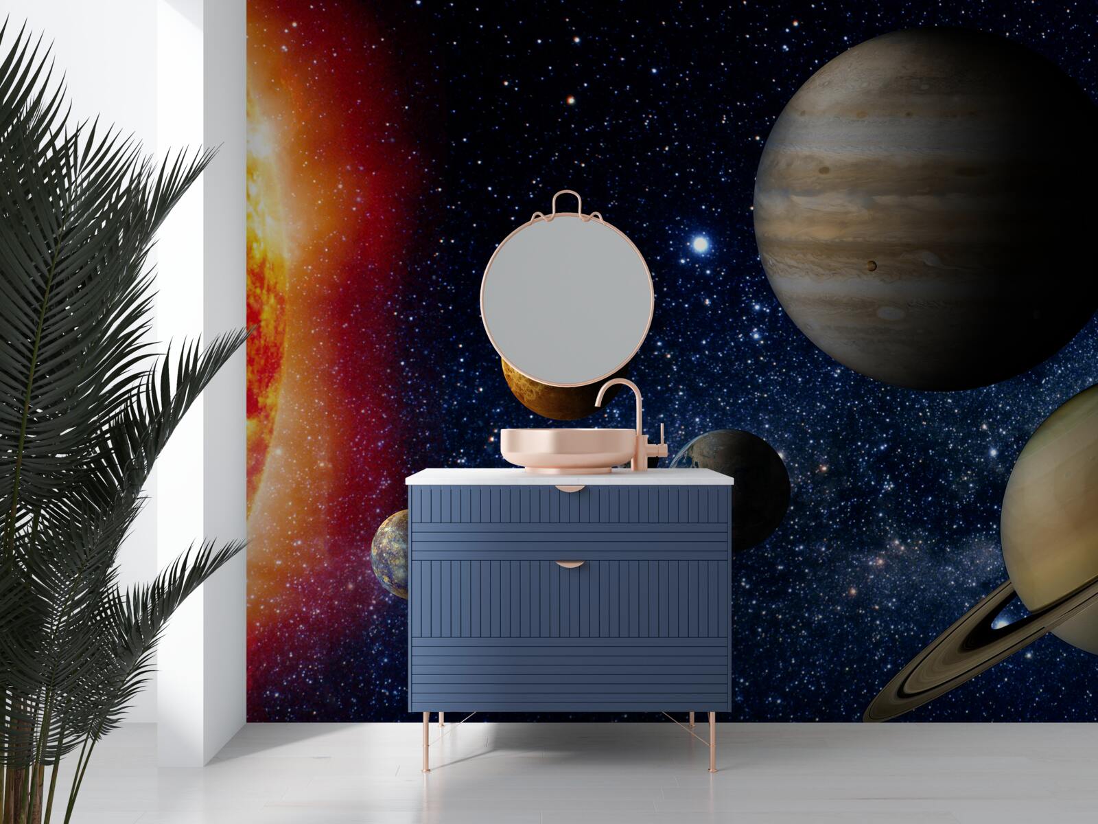 Fototapeta procesyjny ruch planet wokół słońca