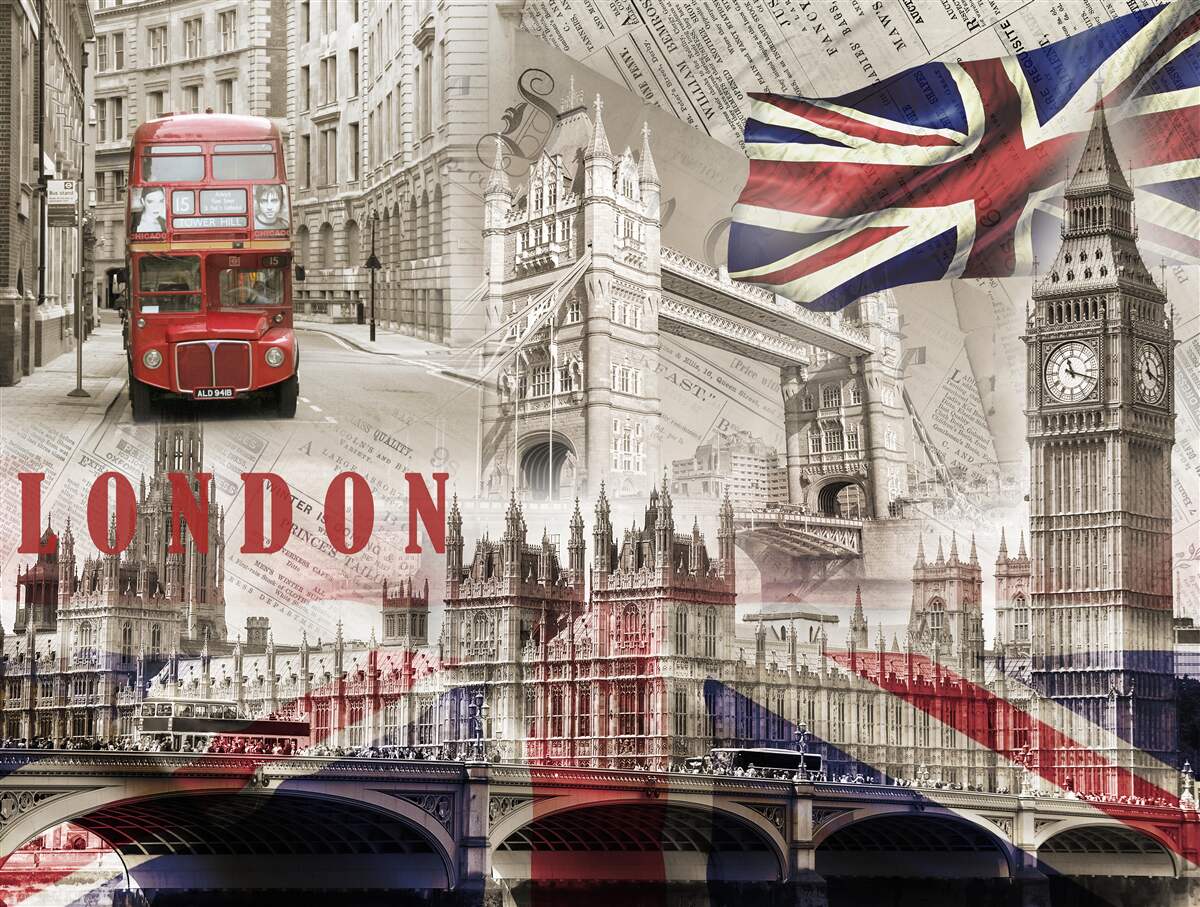 Fototapeta główne symbole londynu