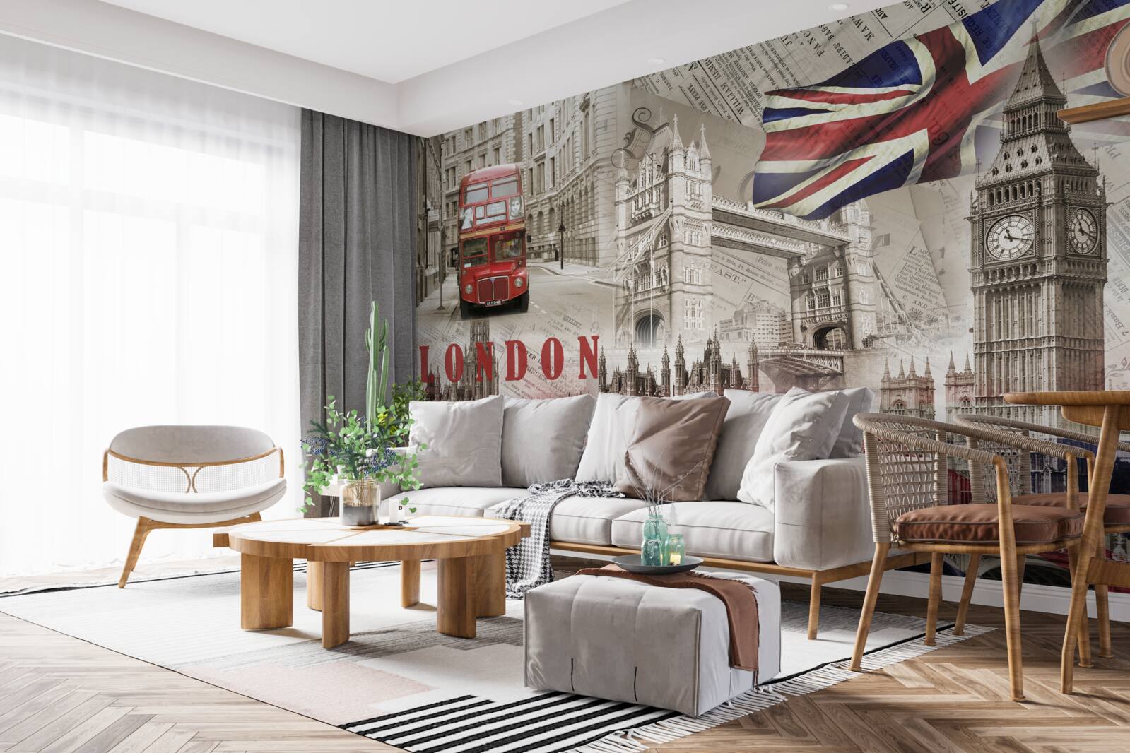 Fototapeta główne symbole londynu