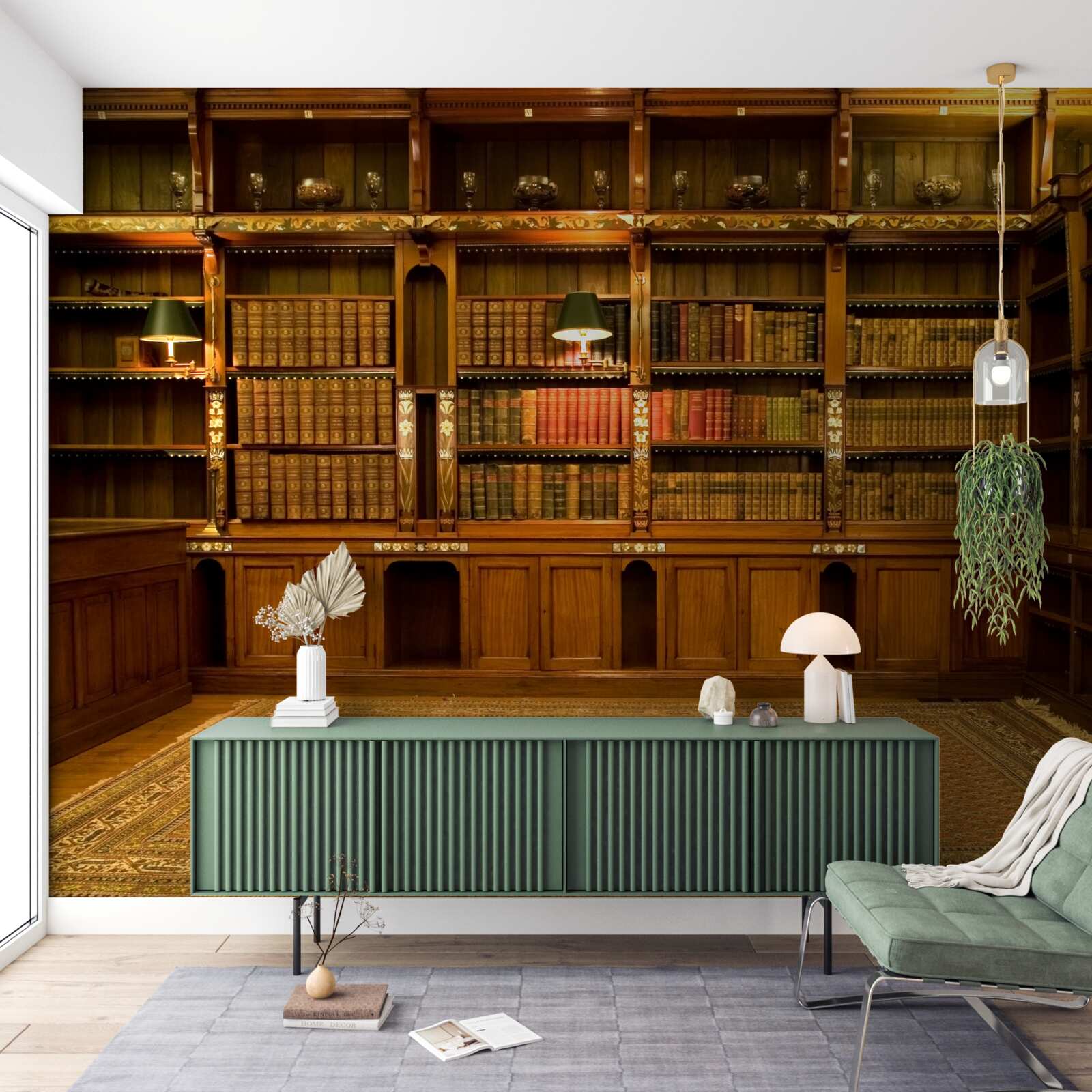 Fototapeta biblioteka pełna starożytnych ksiąg