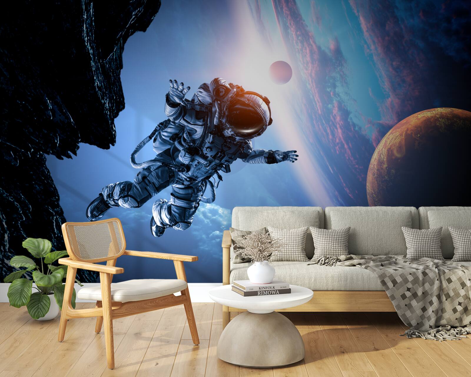 Fototapeta astronauta we wszechświecie