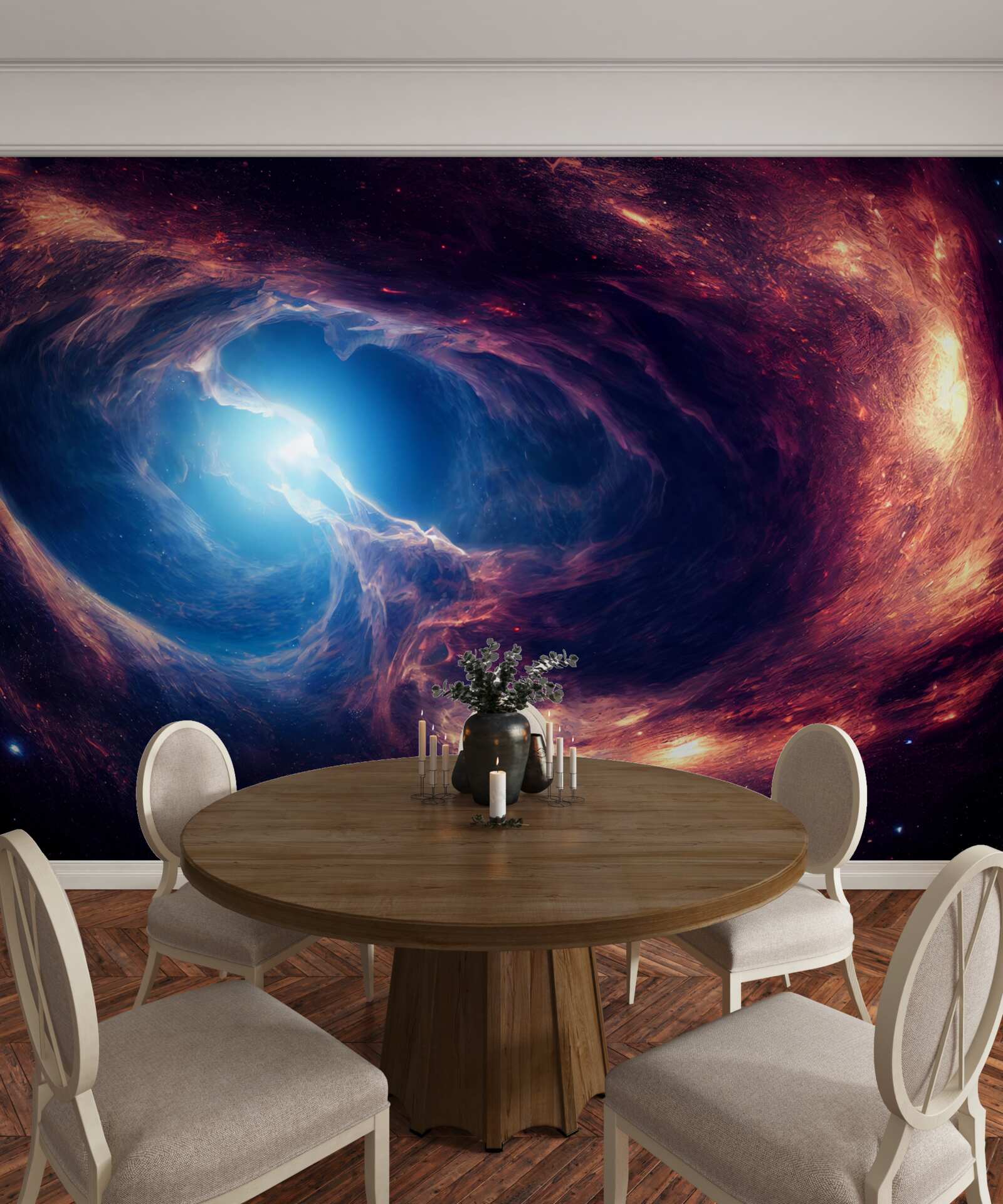 Fototapeta nebulos i układ kosmiczny