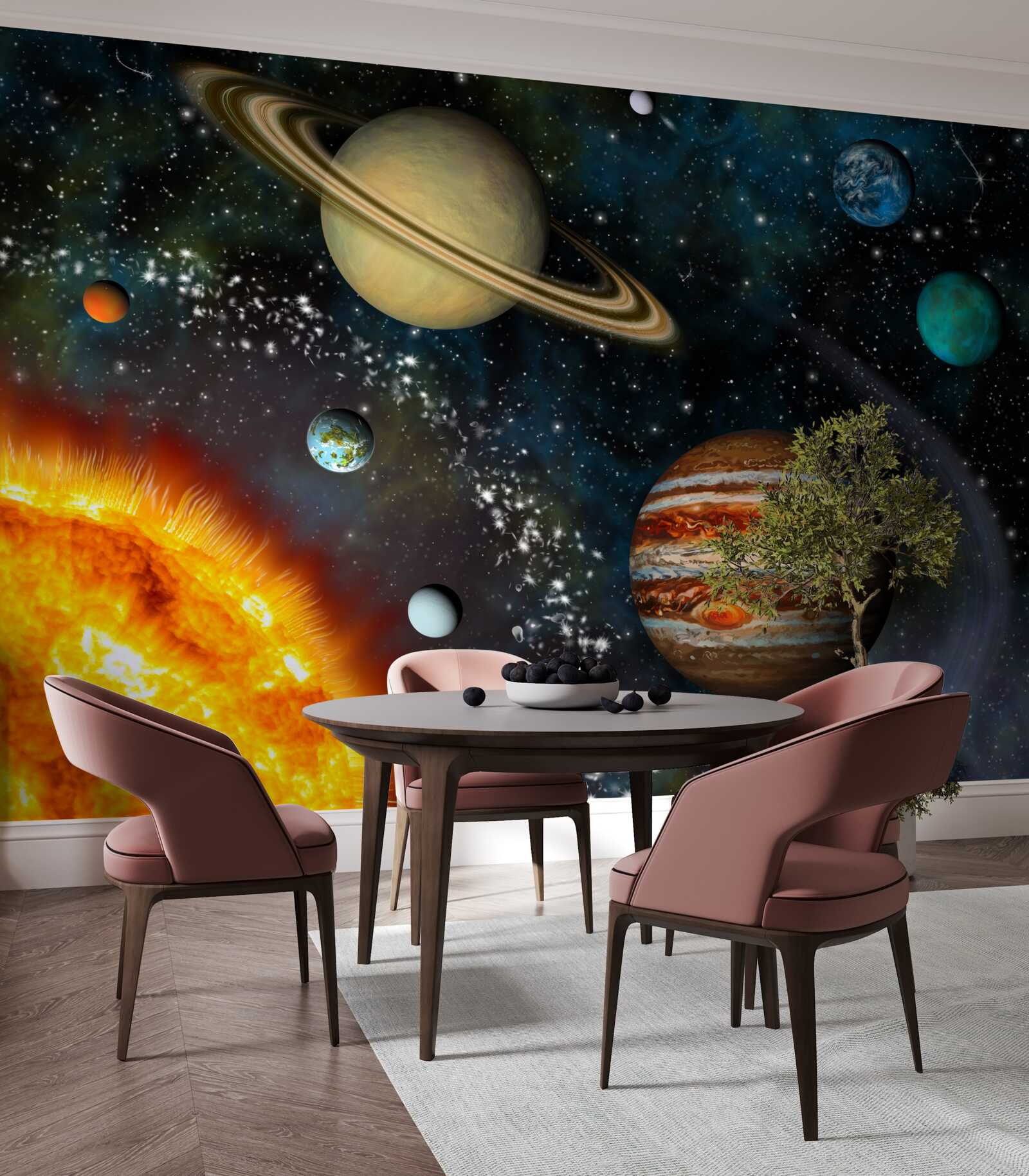 Fototapeta ekskluzywna procesja planet