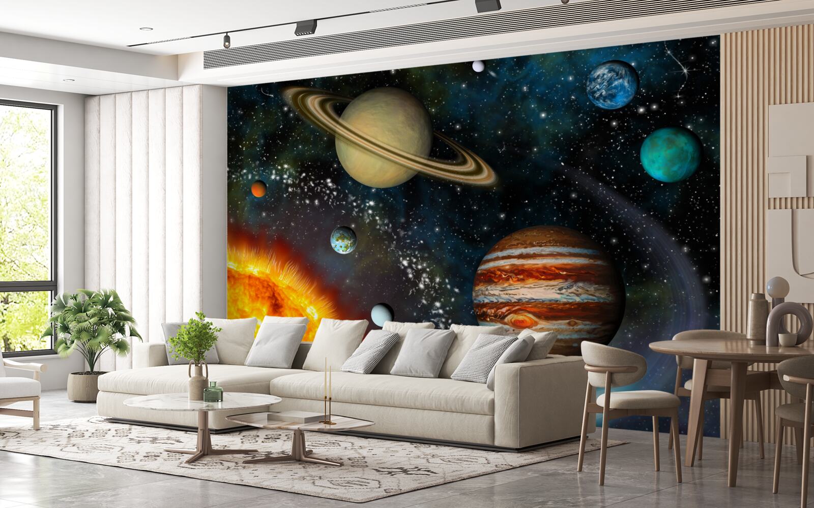 Fototapeta ekskluzywna procesja planet