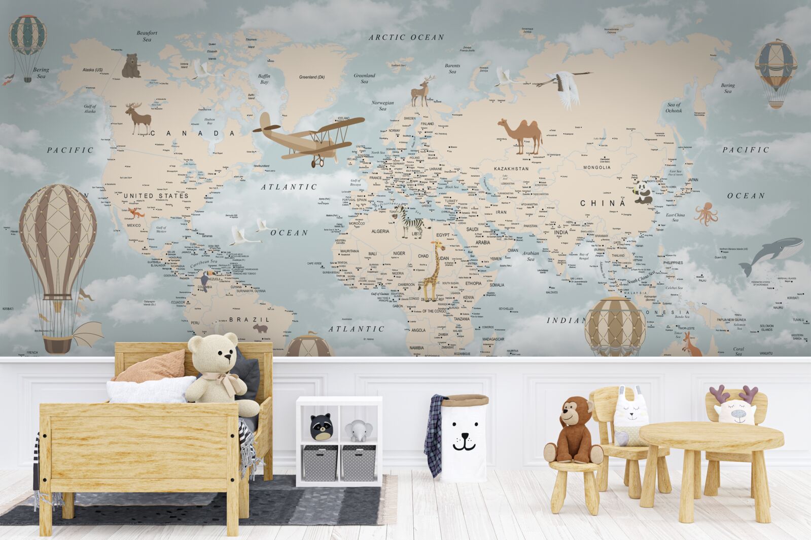 Fototapeta fascynująca mapa świata