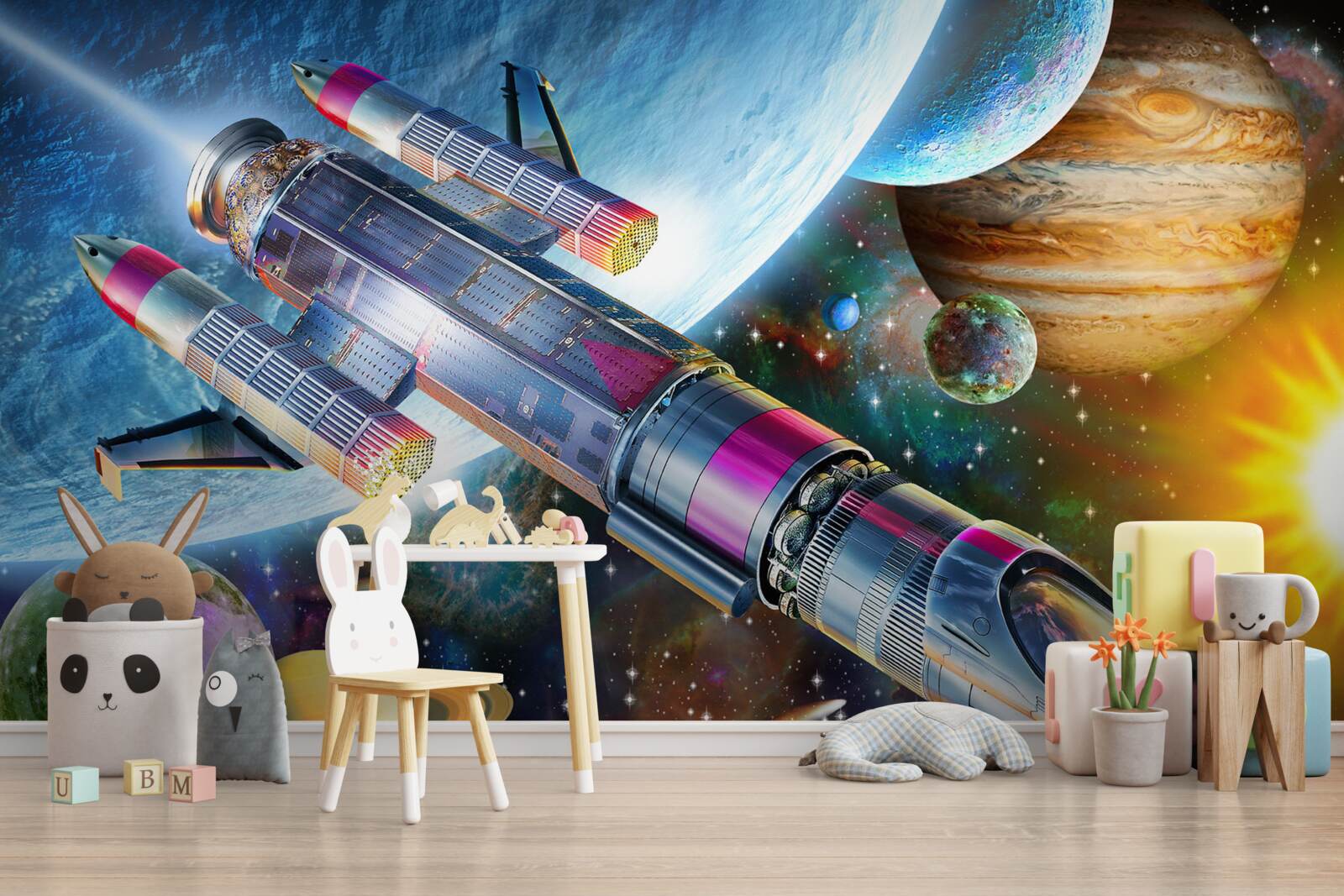 Fototapeta start statku kosmicznego w kosmos