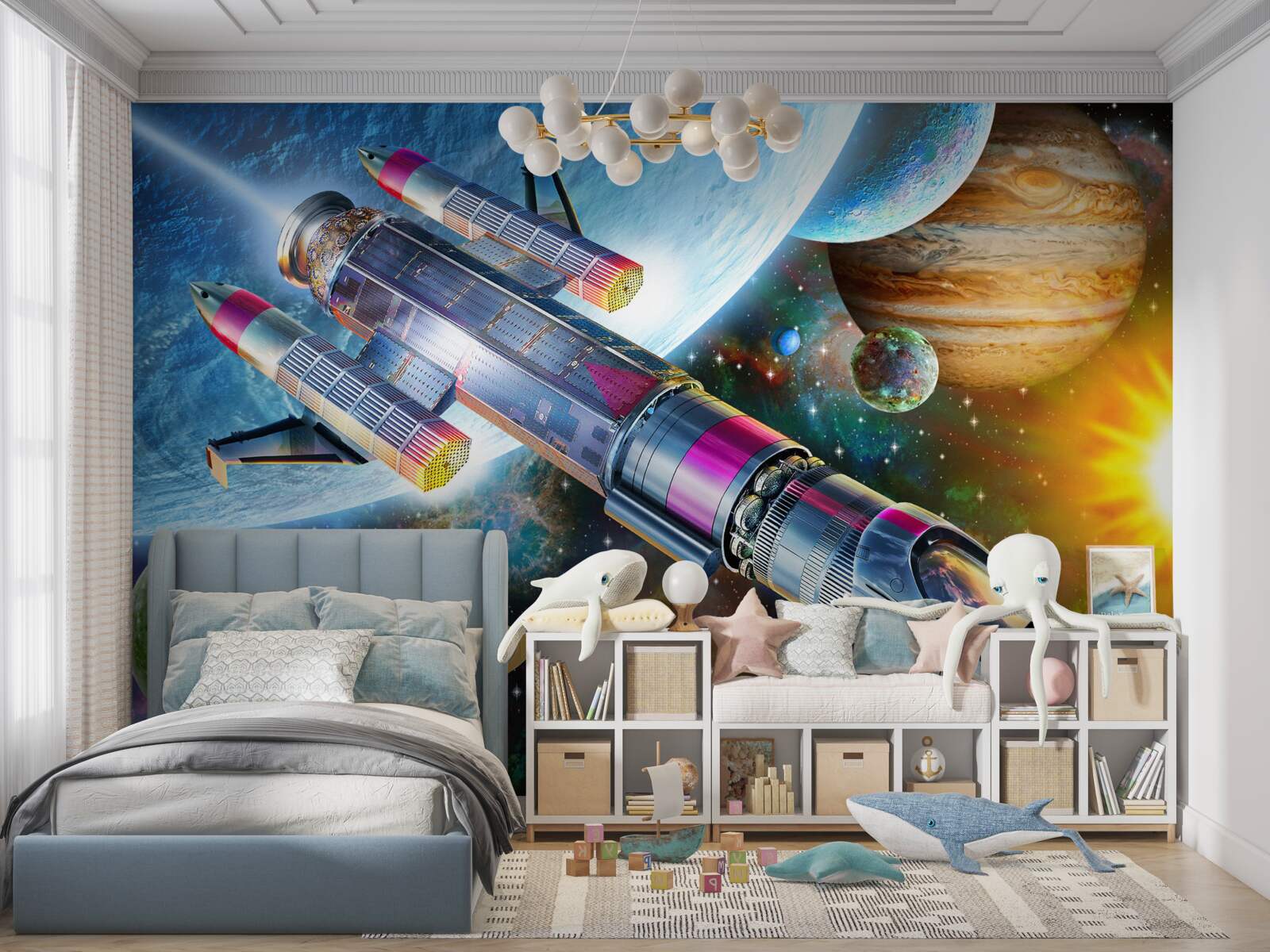 Fototapeta start statku kosmicznego w kosmos