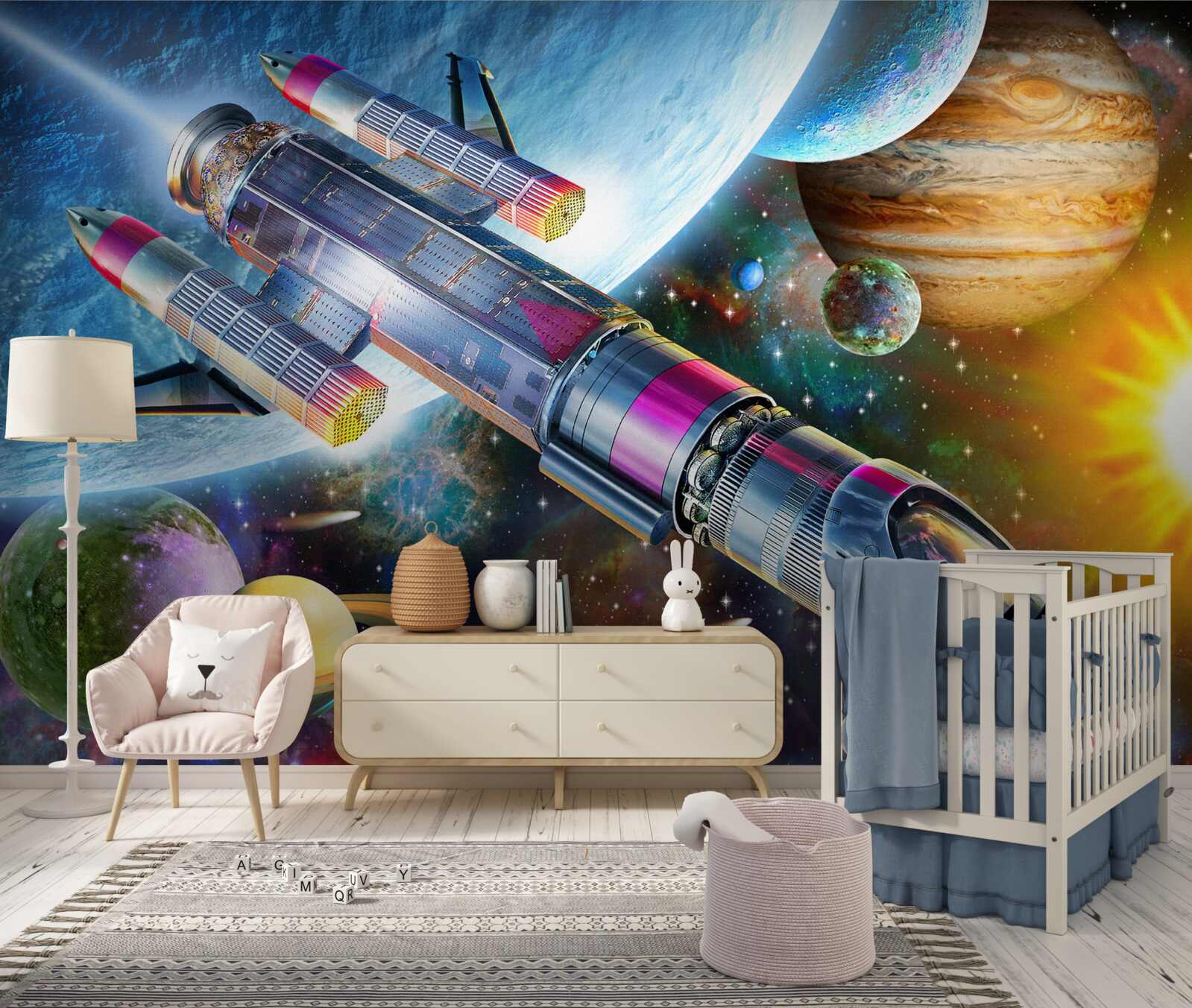 Fototapeta start statku kosmicznego w kosmos