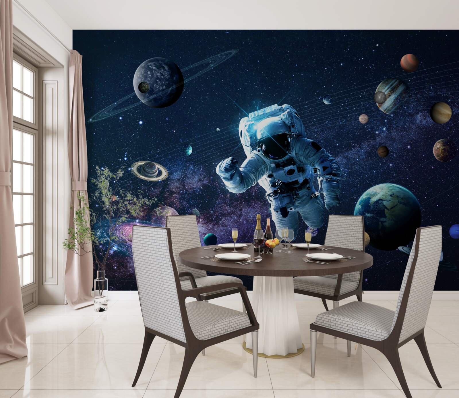 Fototapeta astronauta we wszechświecie