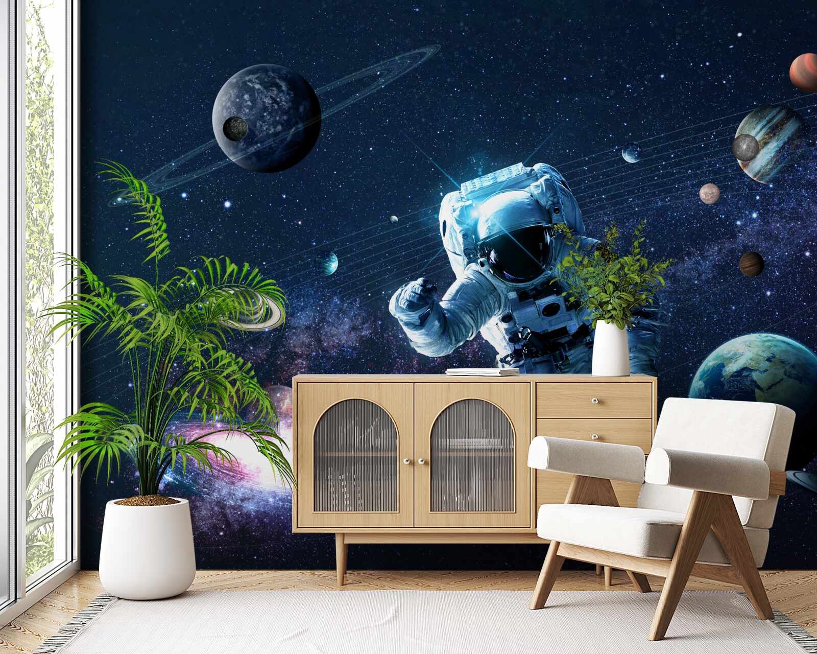 Fototapeta astronauta we wszechświecie