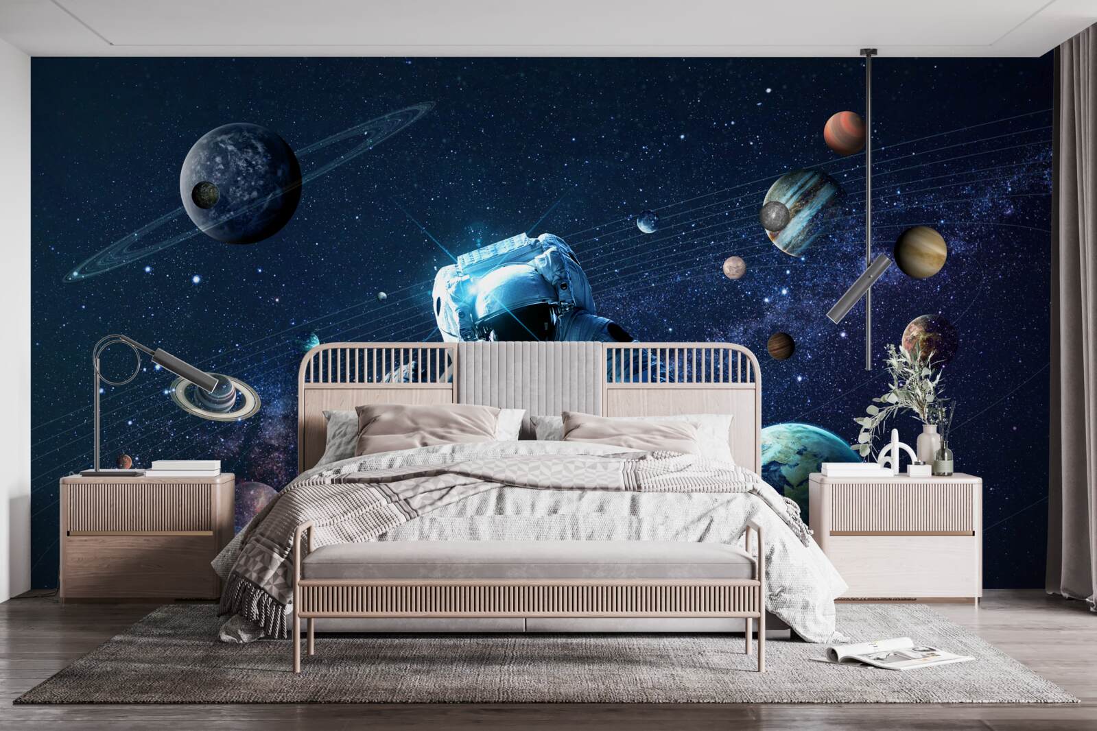 Fototapeta astronauta we wszechświecie