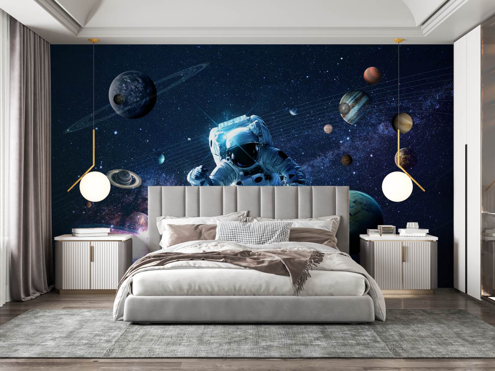 Fototapeta astronauta we wszechświecie