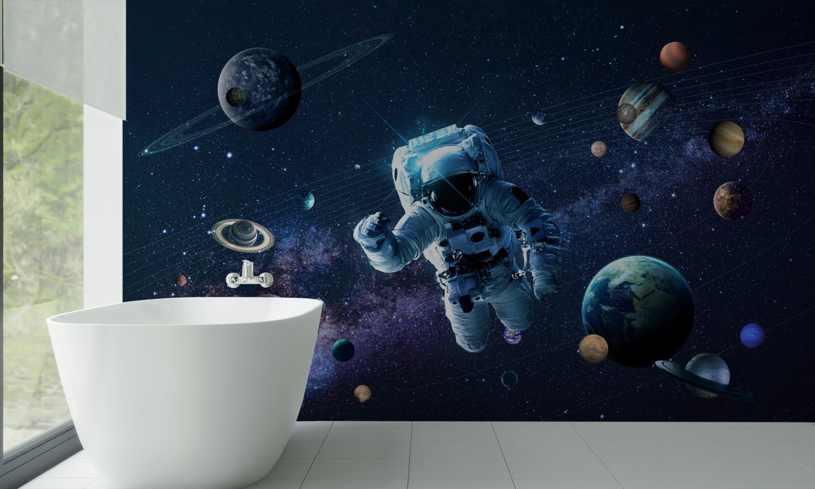Fototapeta astronauta we wszechświecie