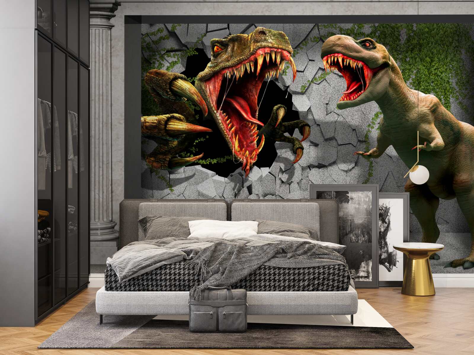 Fototapeta niespokojne dinozaury w łuku