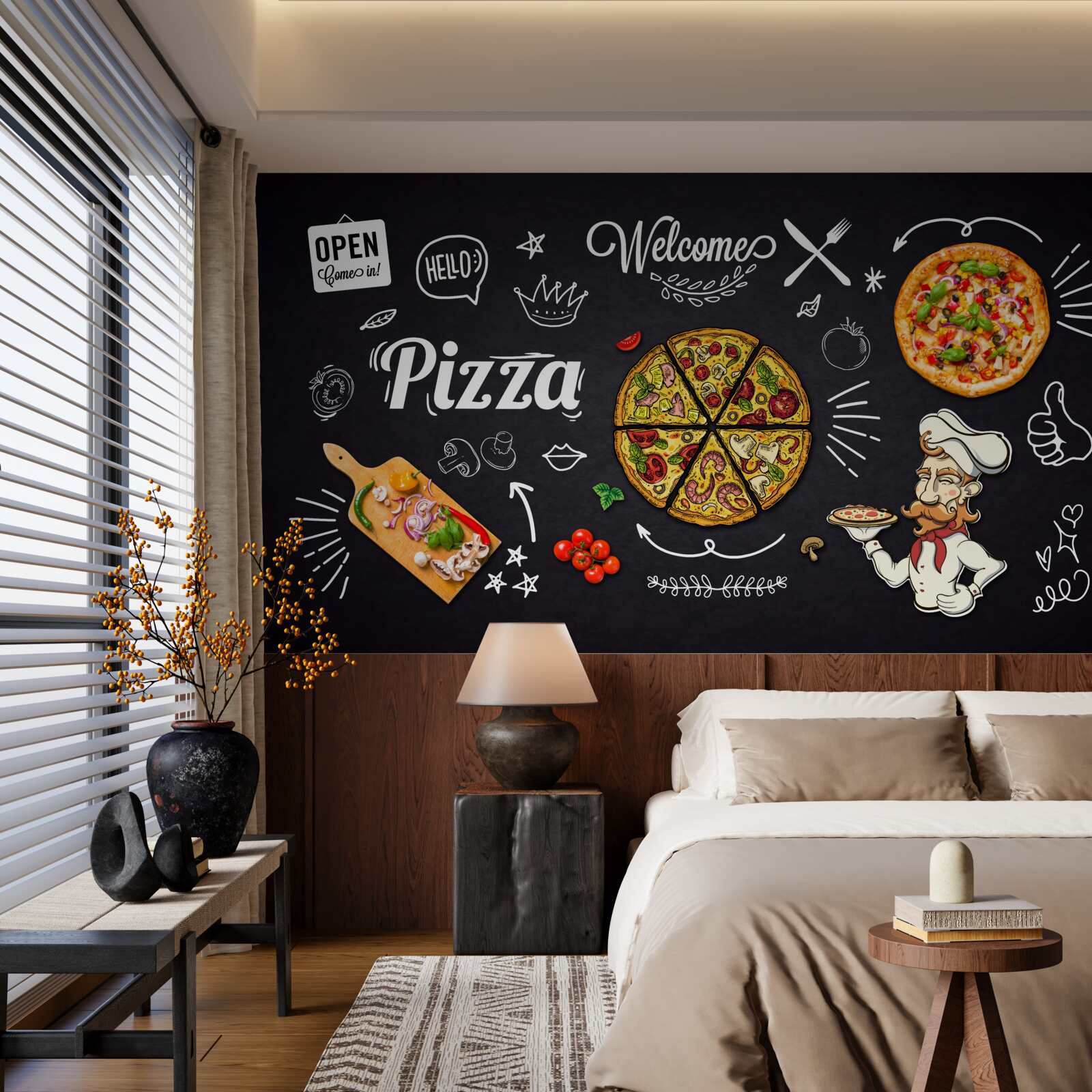 Fototapeta gotuj z pizzą