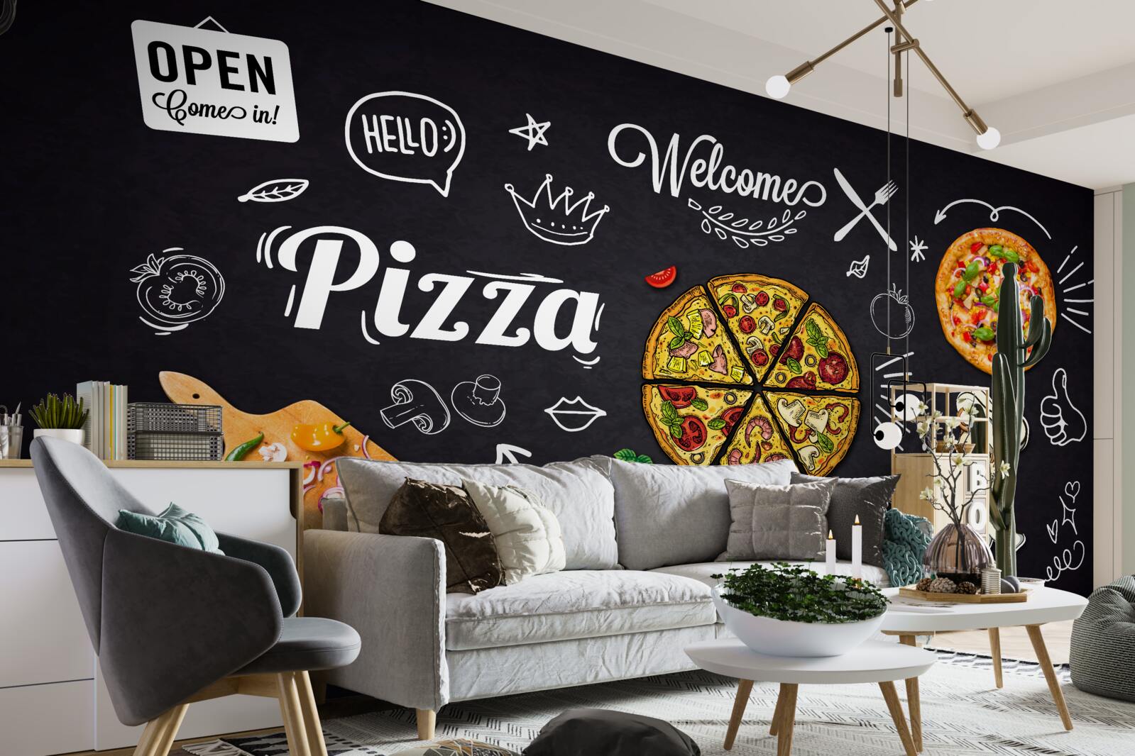 Fototapeta gotuj z pizzą