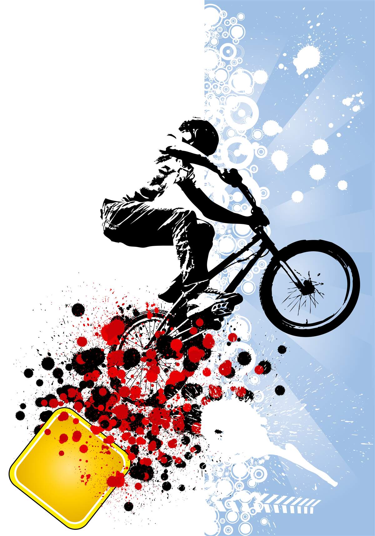 Fototapeta skok kolarza bmx