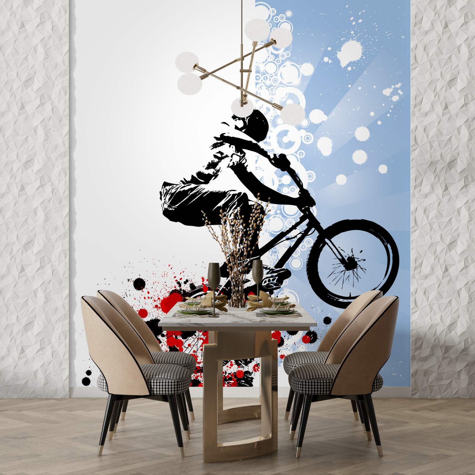 Fototapeta skok kolarza bmx