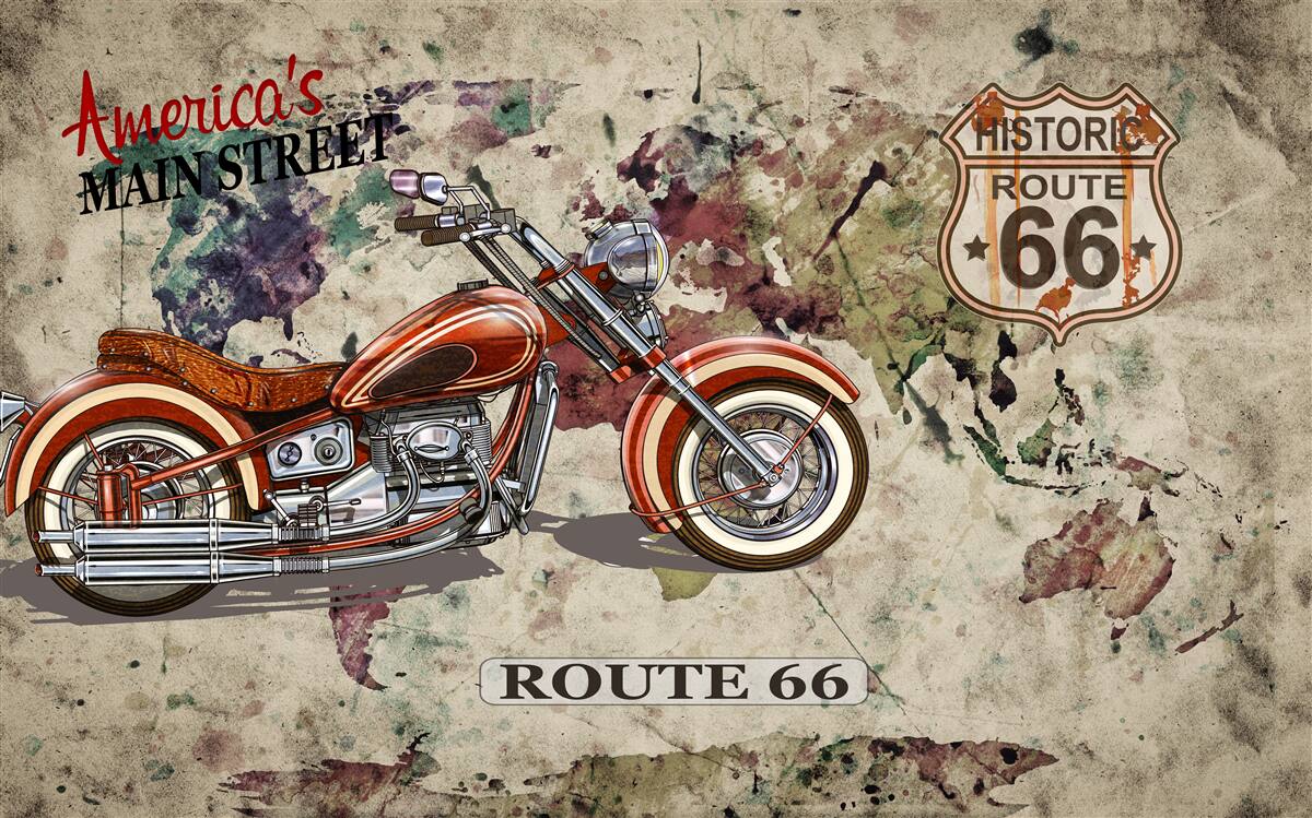 Fototapeta elegancki motocykl z ameryki