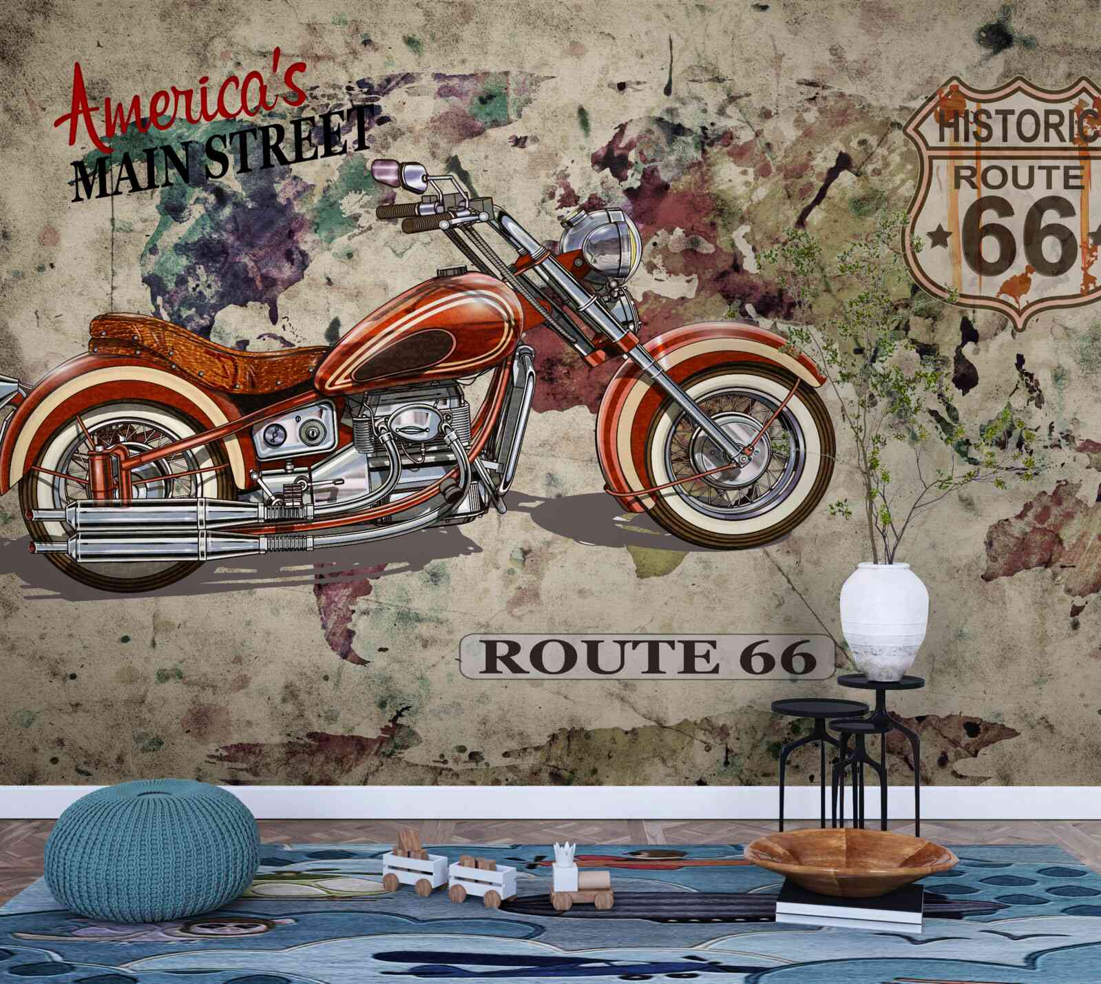 Fototapeta elegancki motocykl z ameryki