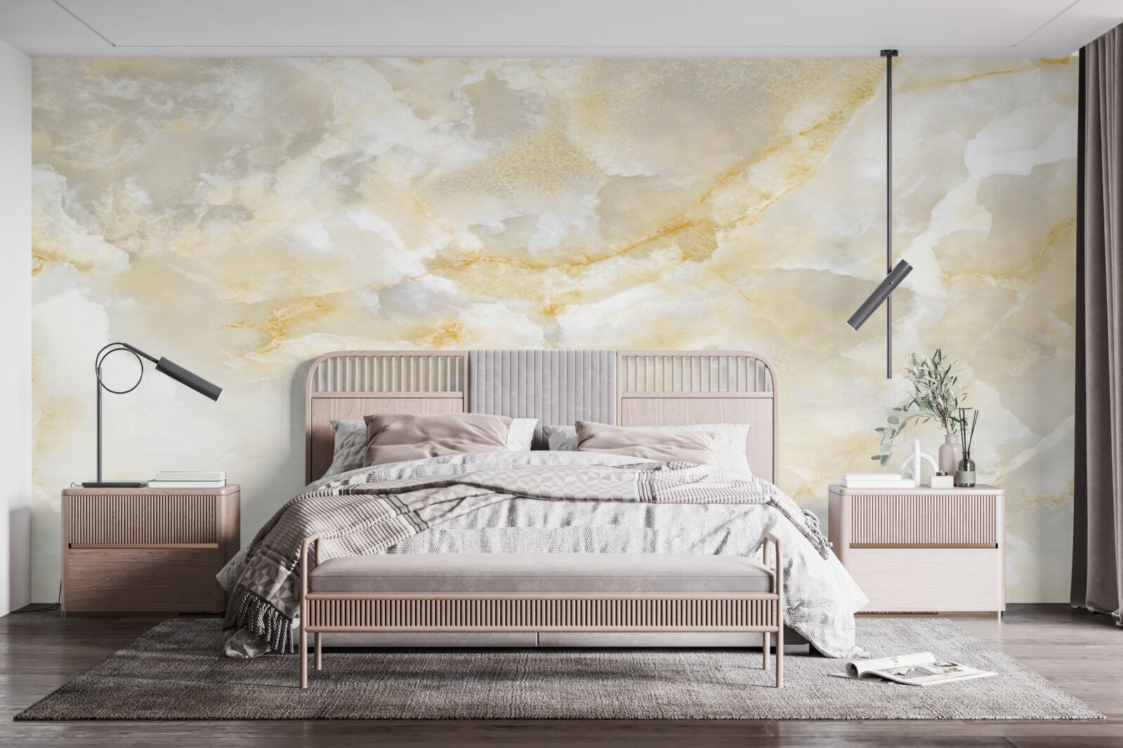 Fototapeta płytka porcelanowa onyks w kolorze białym