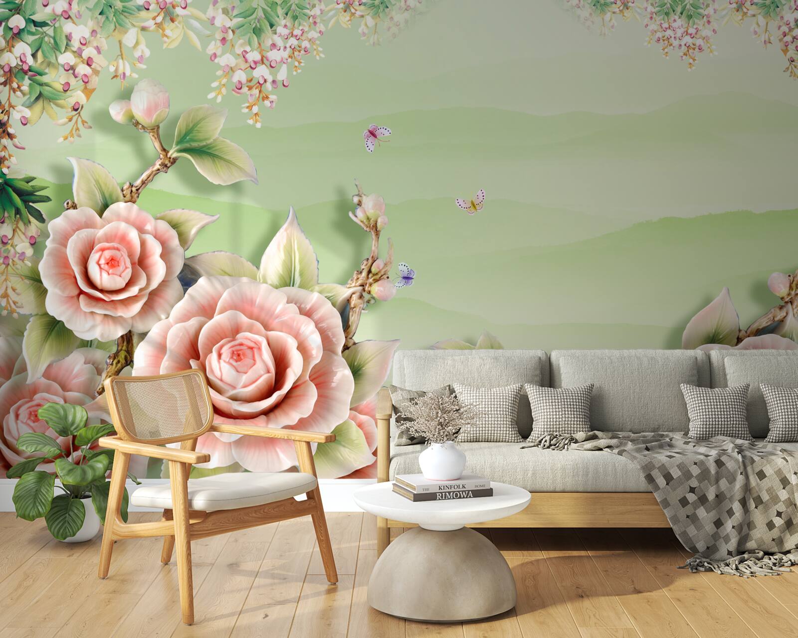 Fototapeta wspaniałe porcelanowe róże